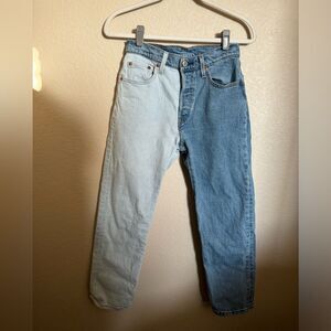 Levis Premium 501 Two toned jeans size‎ 25 non distressed button fly